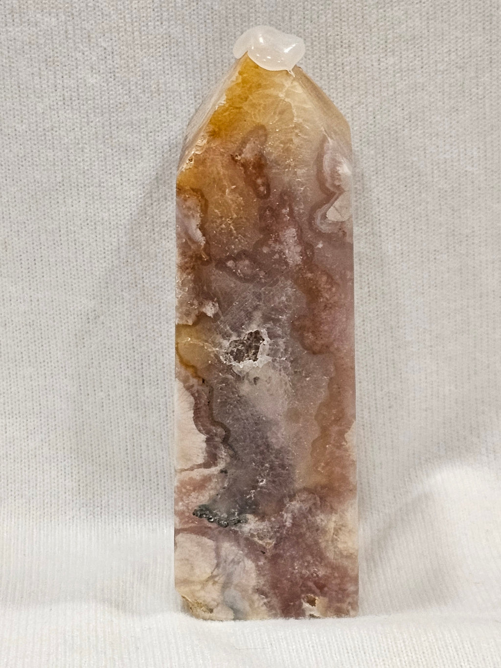 Flower Agate Crystal Tower
