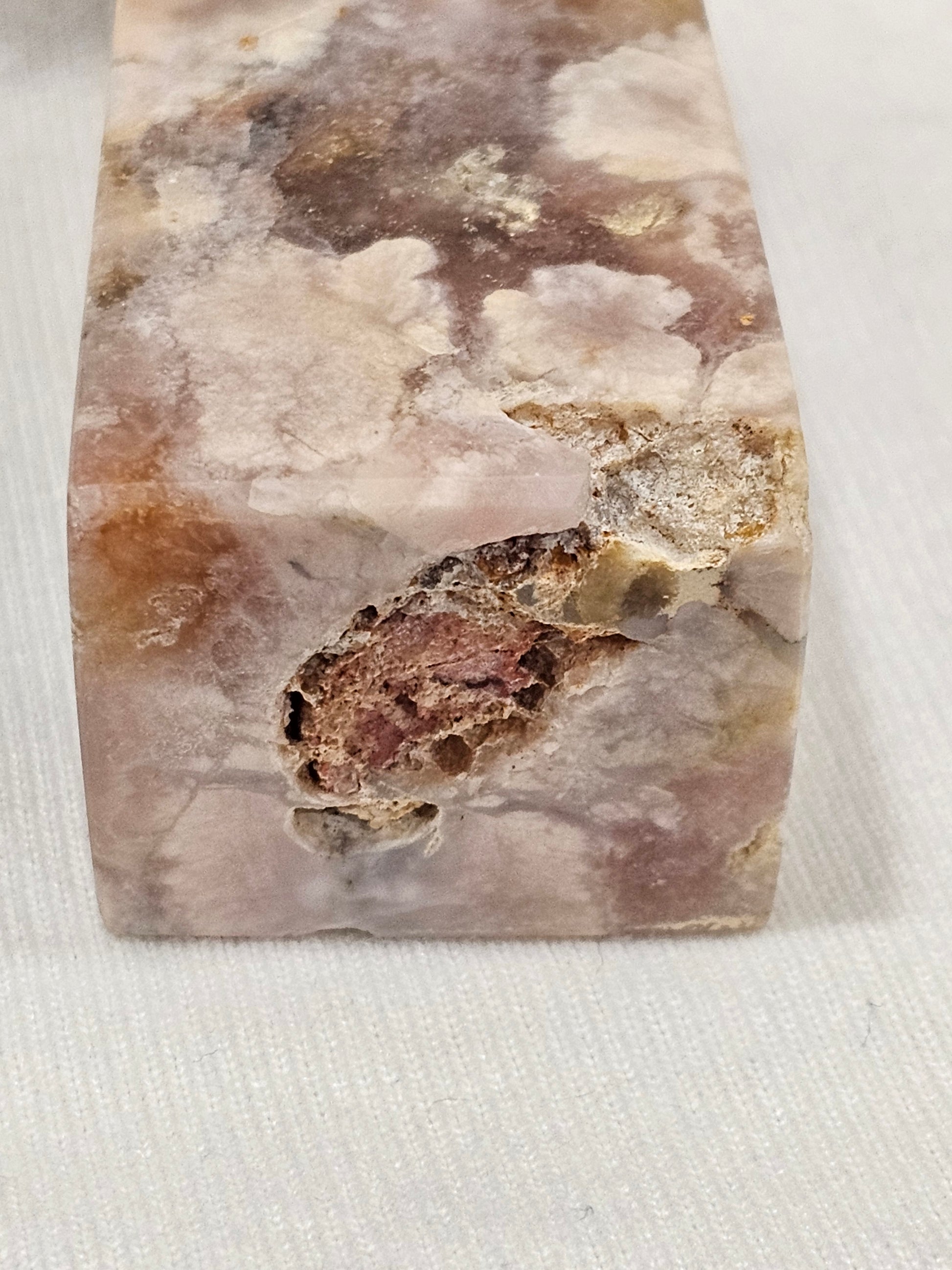 Flower Agate Crystal Tower