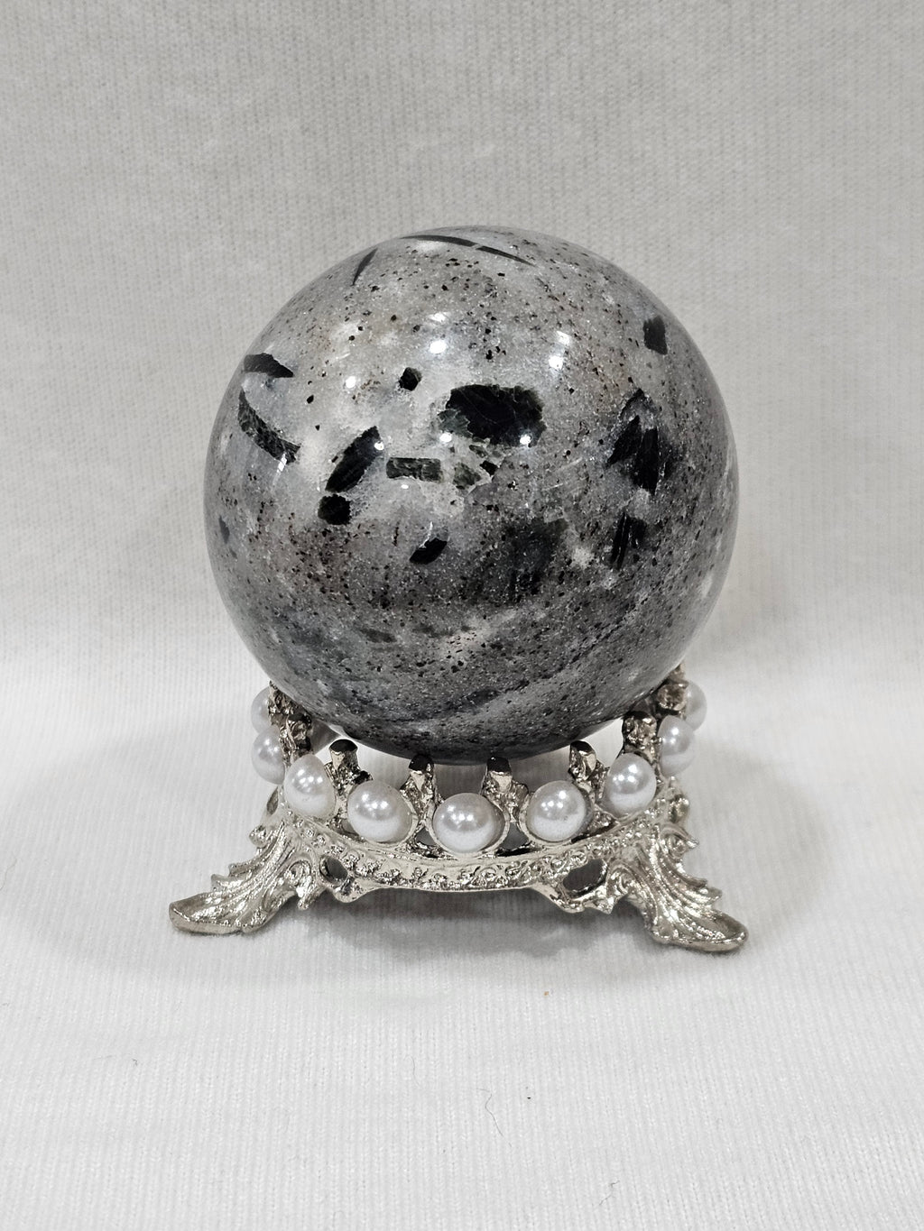 Tourmalinated Quartz Crystal Sphere | 58mm