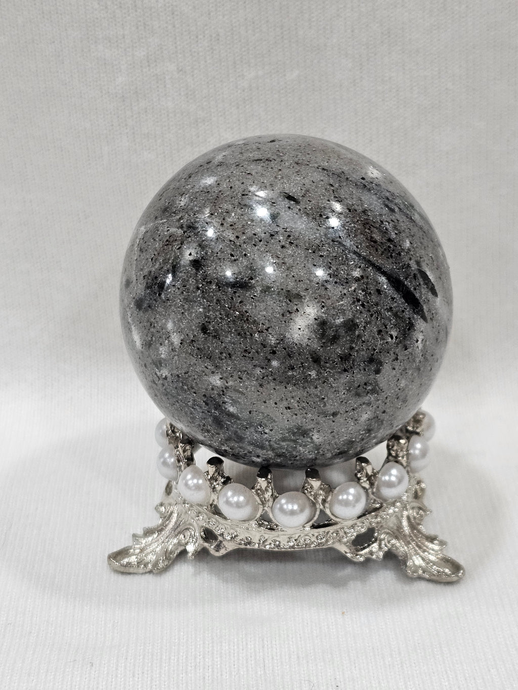 Tourmalinated Quartz Crystal Sphere | 58mm