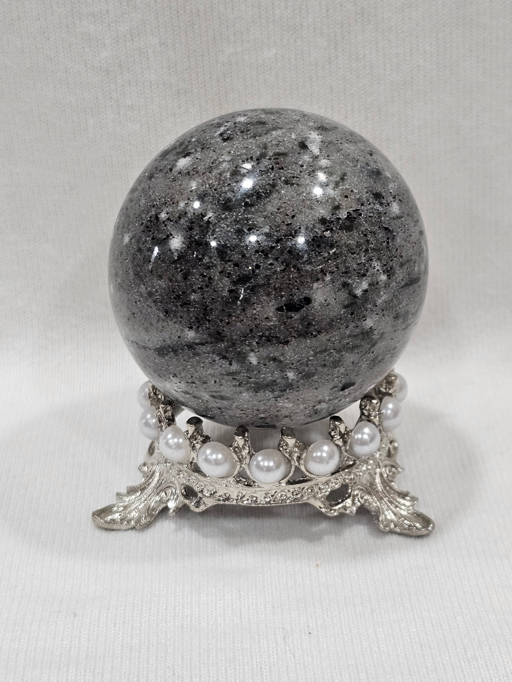 Tourmalinated Quartz Crystal Sphere | 58mm