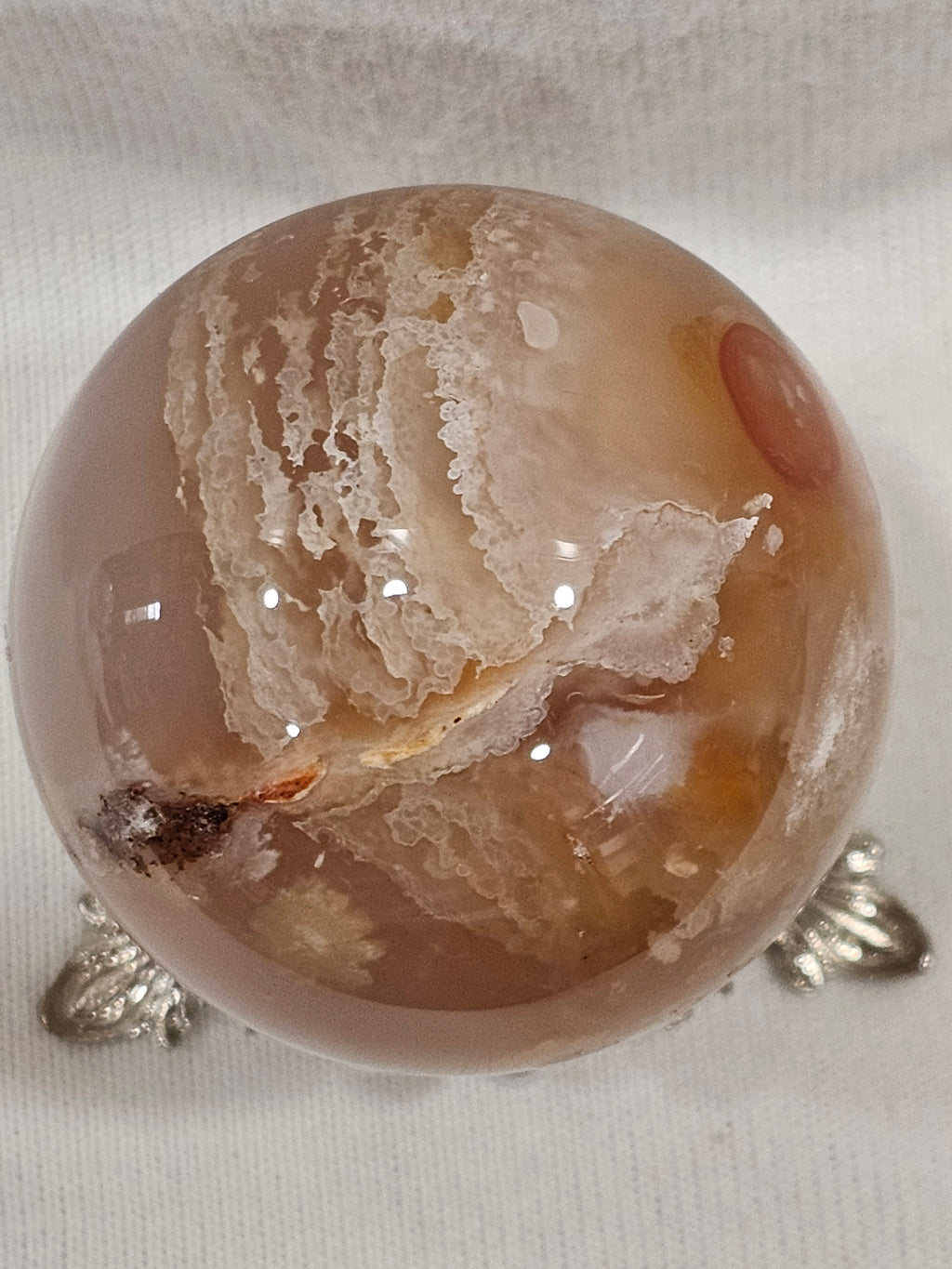 Flower Agate Crystal Sphere | 56mm