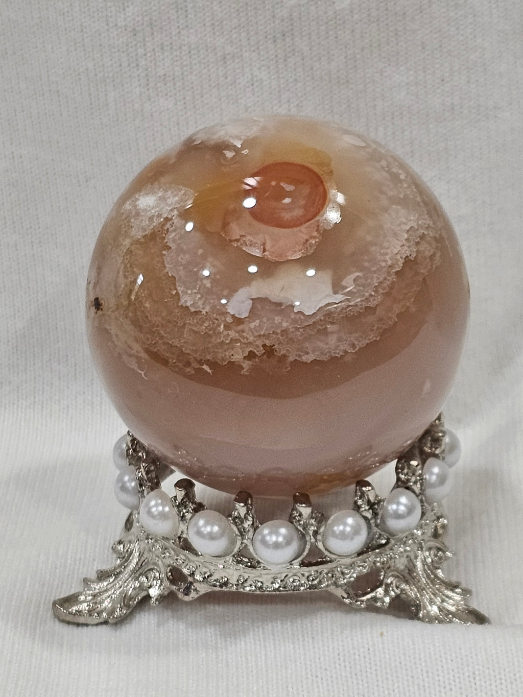 Flower Agate Crystal Sphere | 56mm