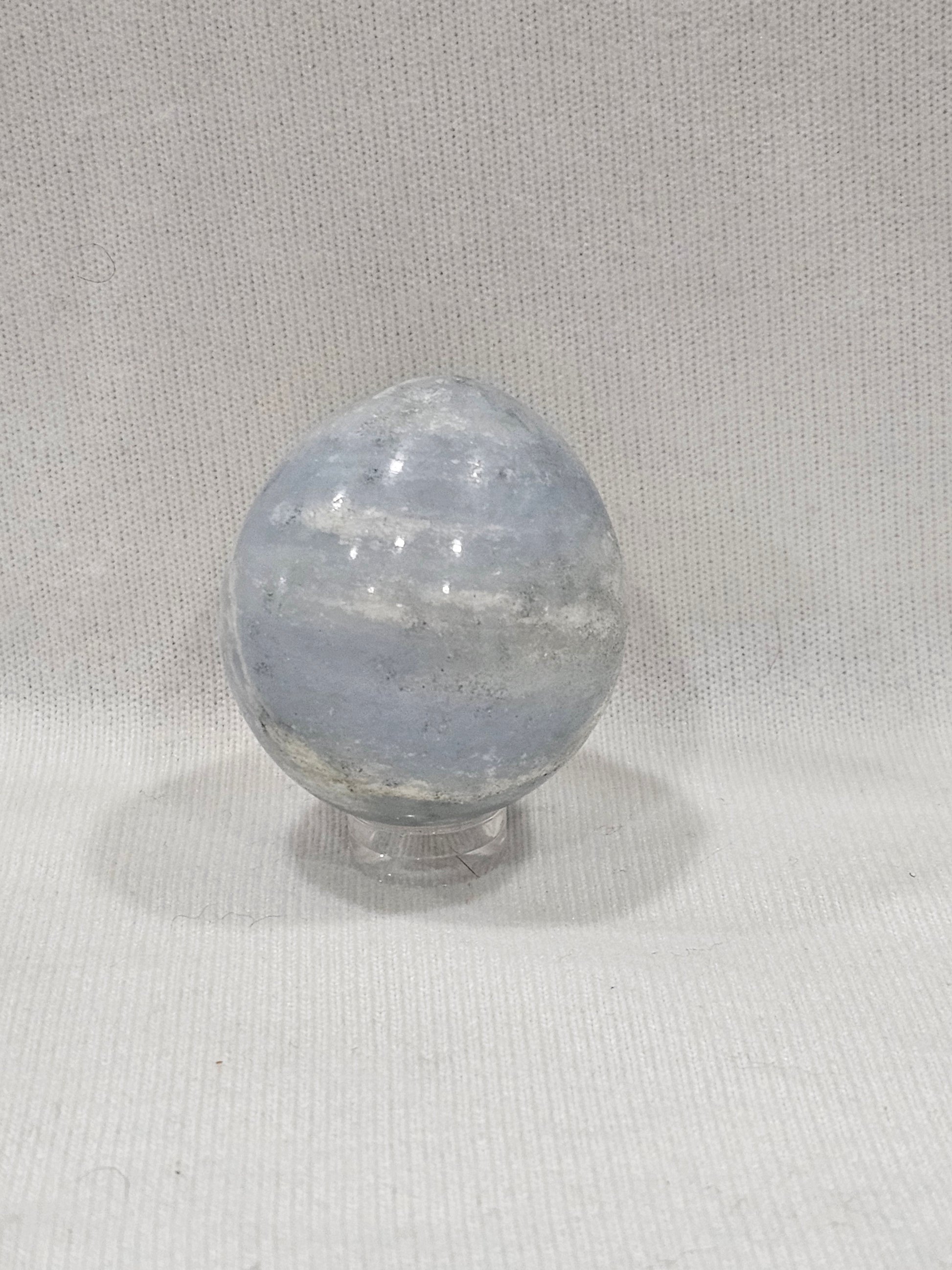 Blue Calcite Crystal Egg