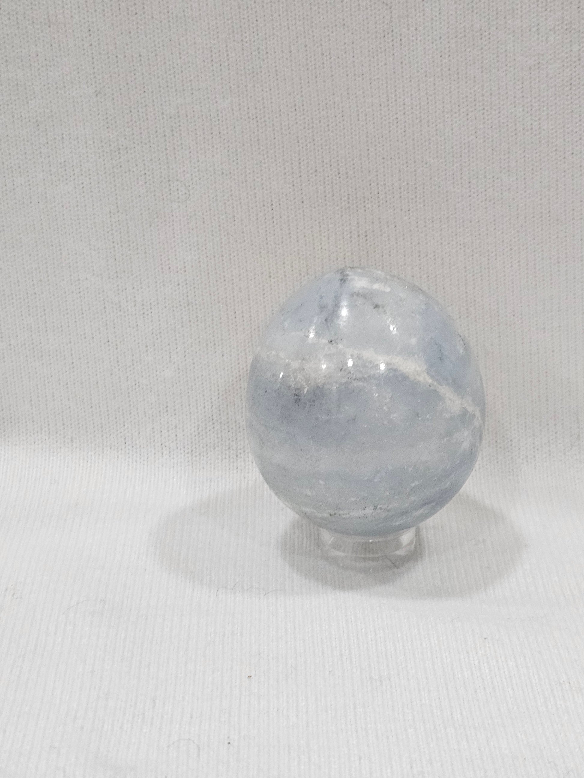 Blue Calcite Crystal Egg