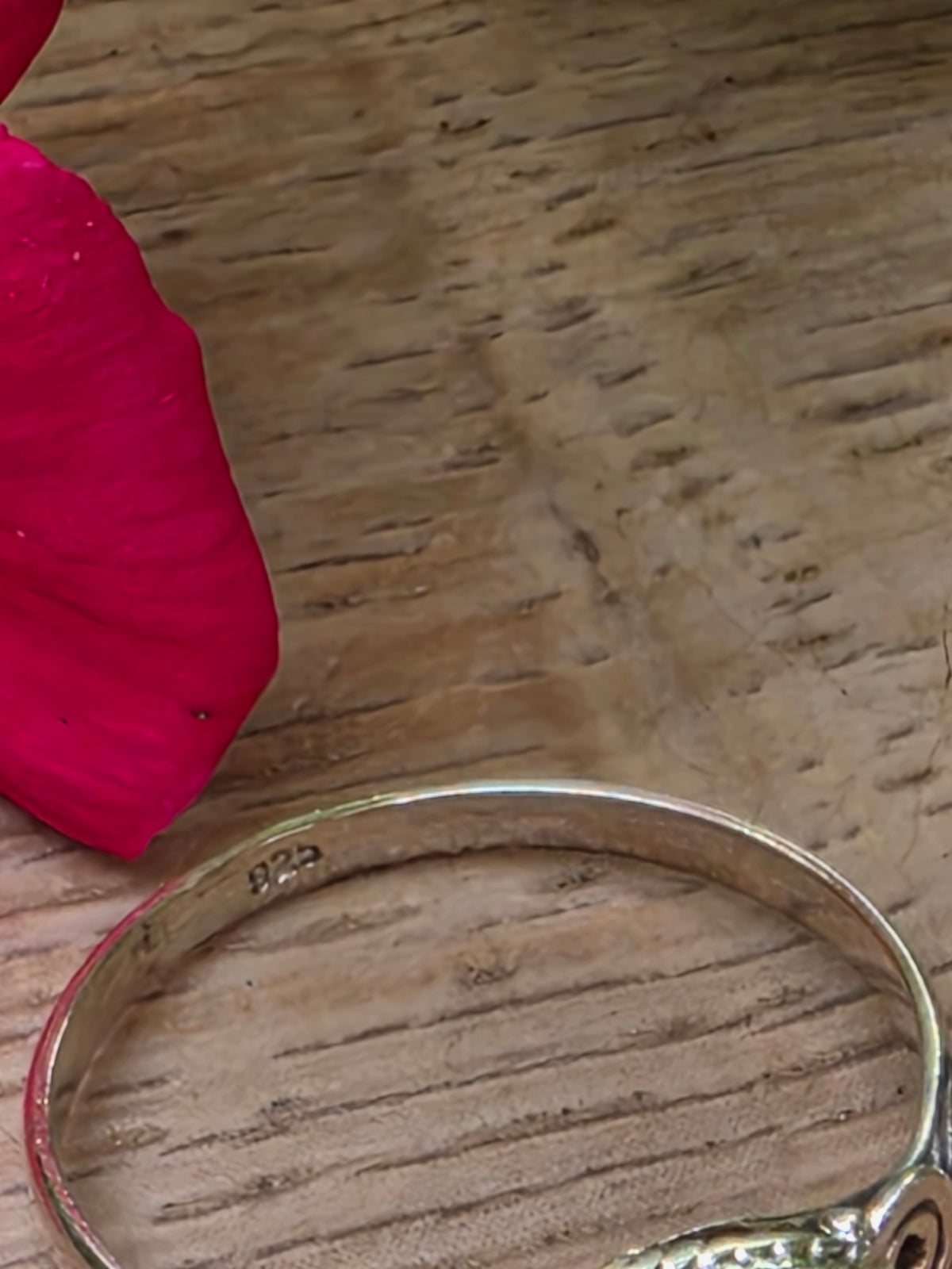 Ruby Gemstone Sterling Silver Ring Size 9