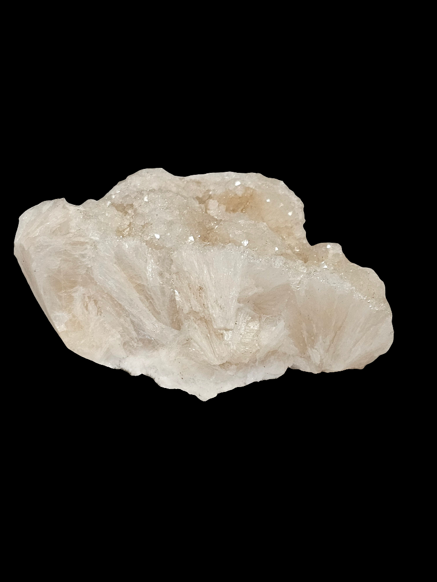 Apophyllite with peach Stillbite Raw Crystal Cluster
