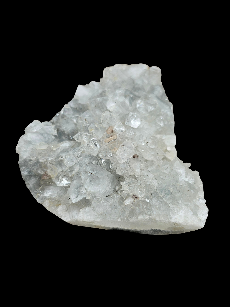 Apophyllite with Zeolite Raw Crystal Cluster