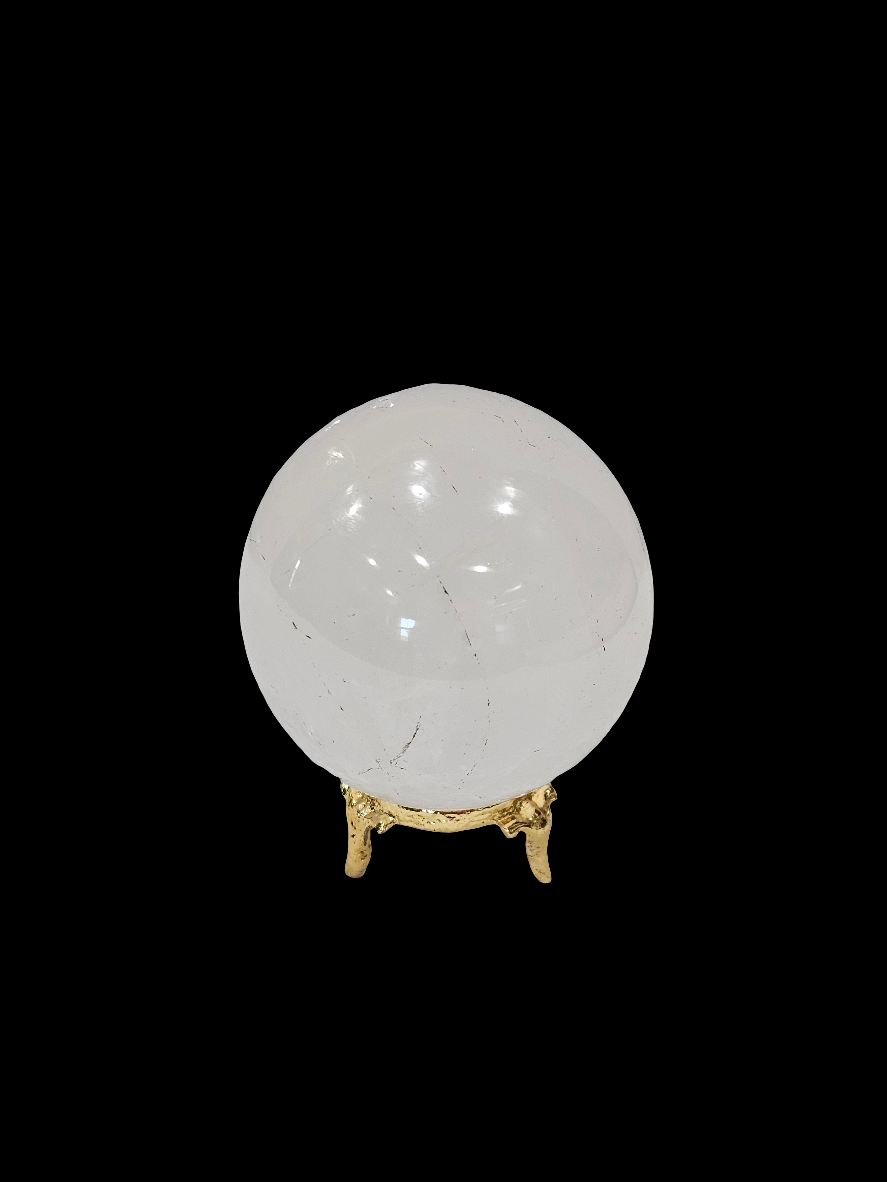 White Quartz Crystal Sphere