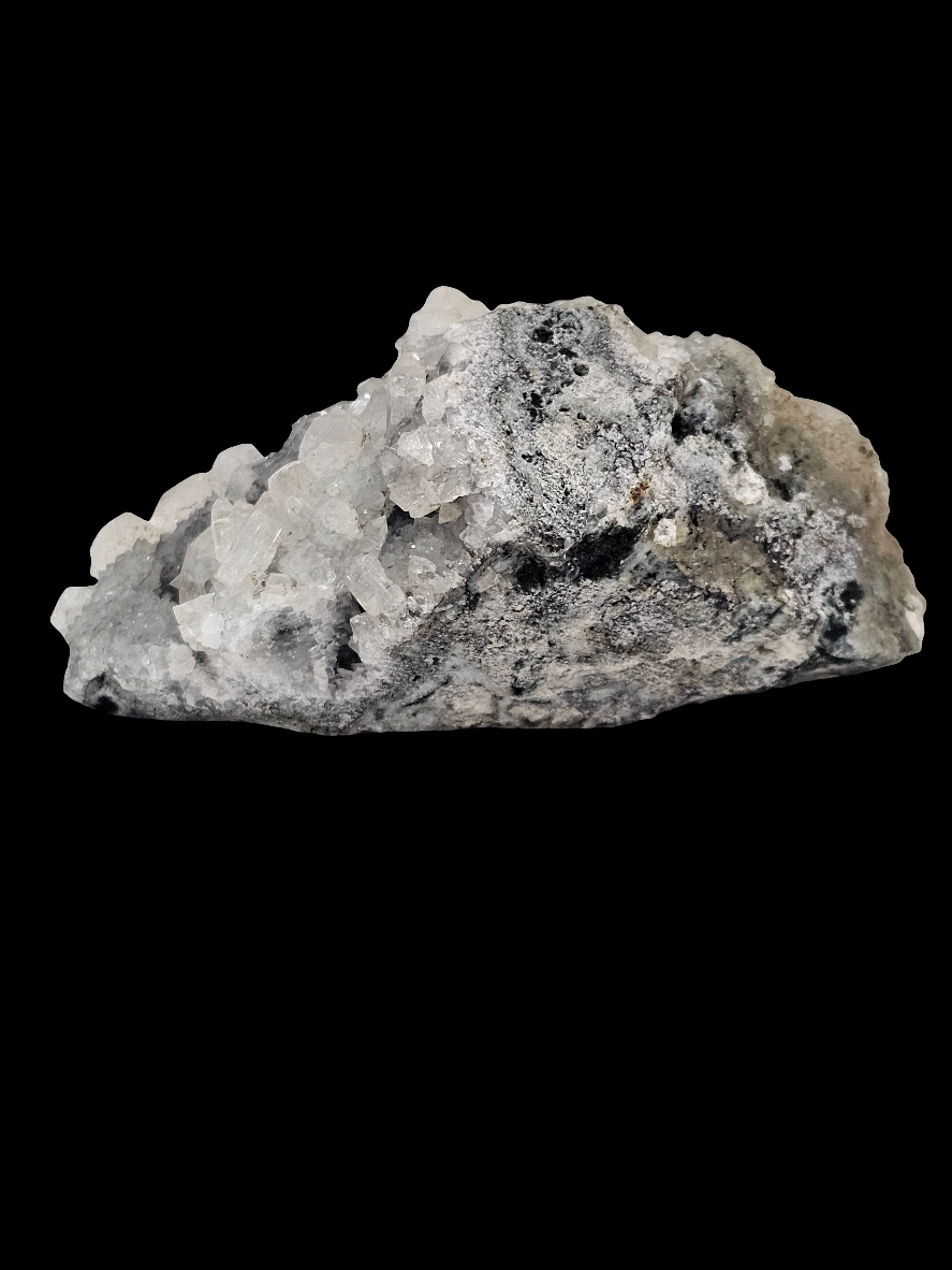 Apophyllite & Chalcedony Raw Crystal Cluster