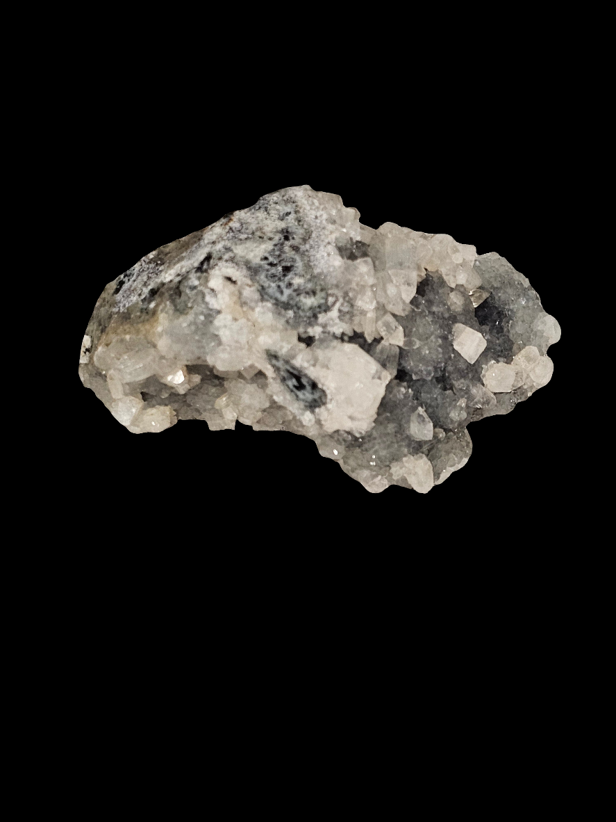 Apophyllite & Chalcedony Raw Crystal Cluster