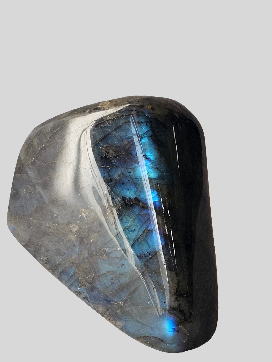 Labradorite Crystal Free Form - 3.75 Inch Natural Stone with Flash