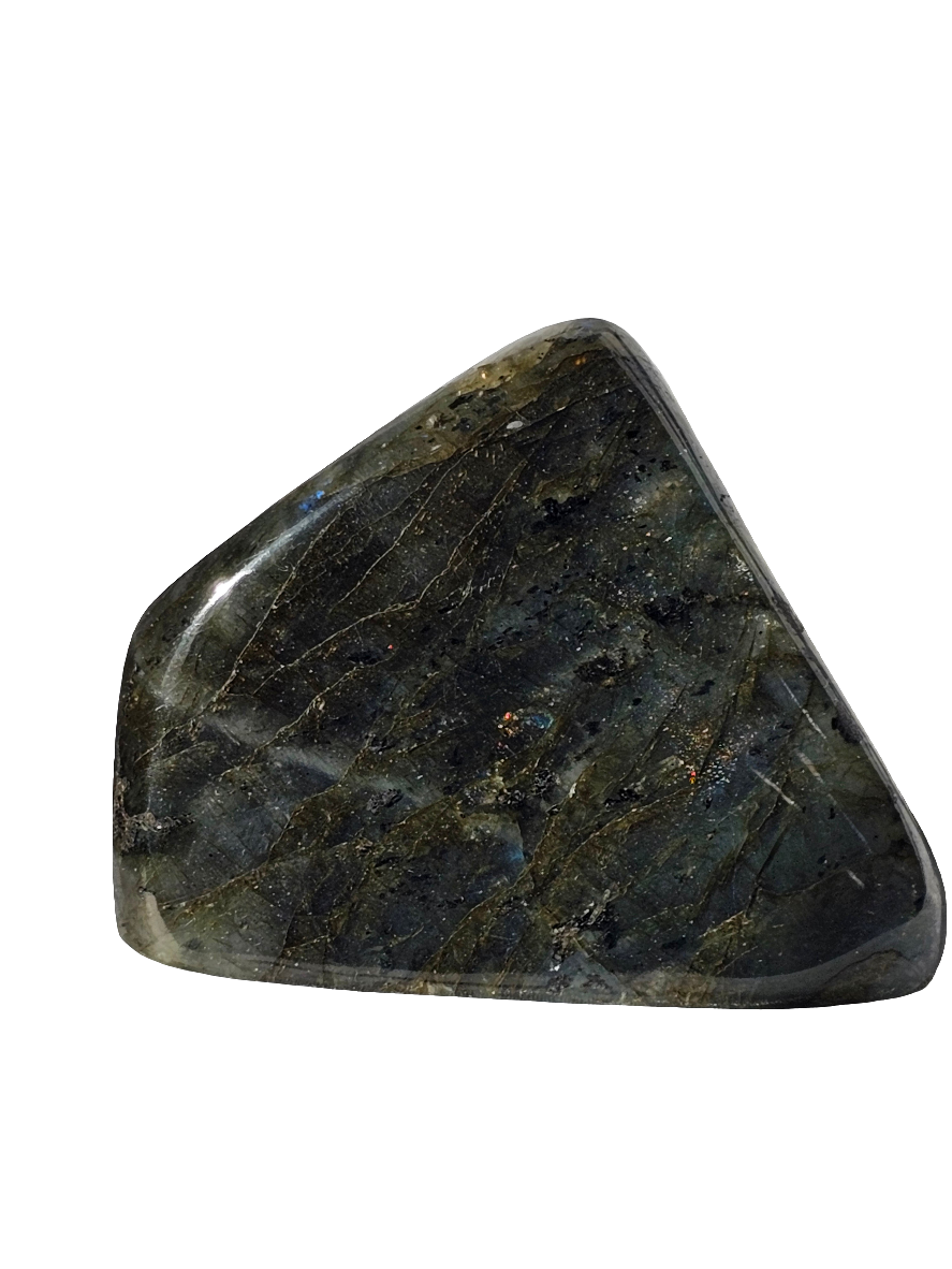 Labradorite Crystal Free Form - 3.75 Inch Natural Stone with Flash