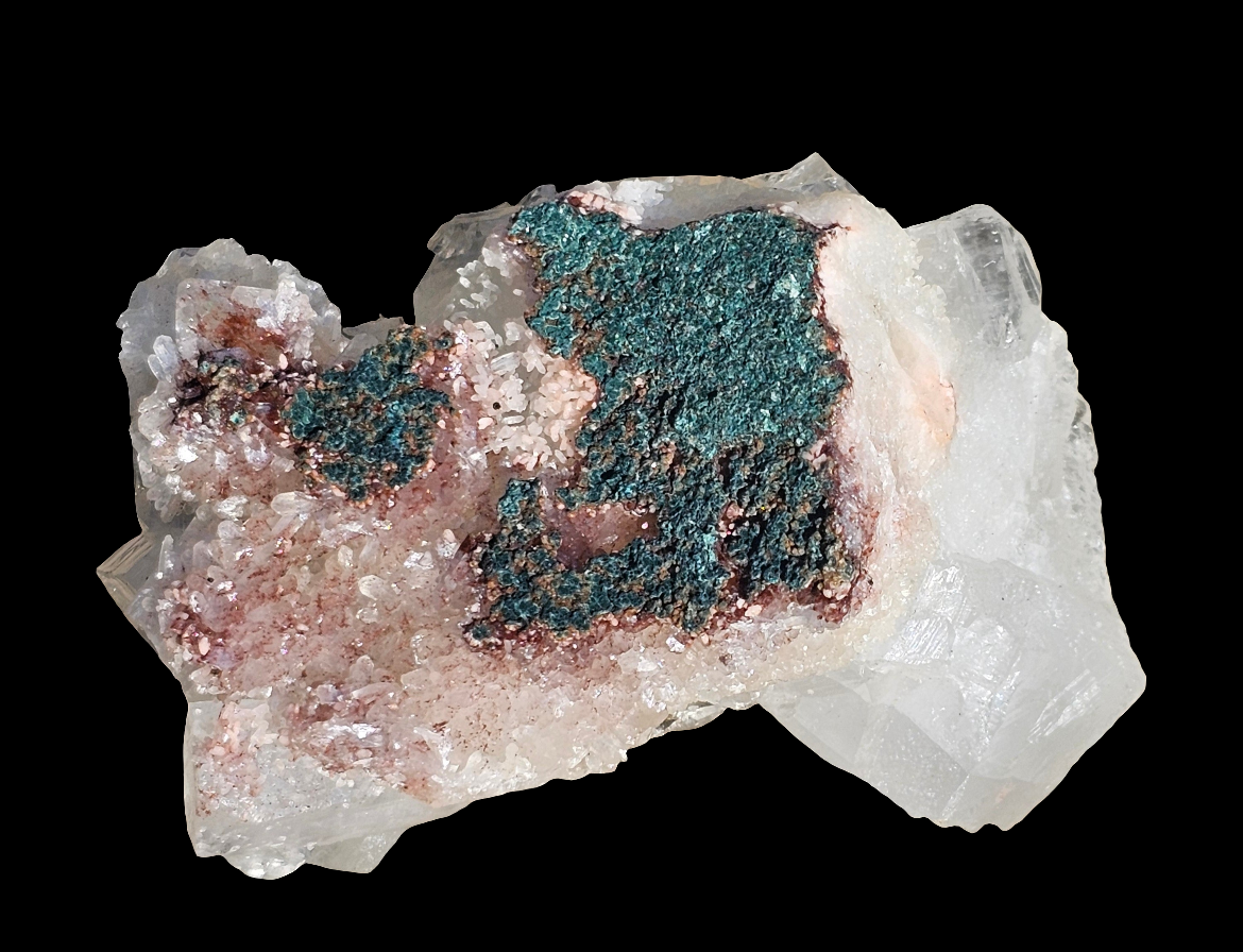 Apophyllite with peach Stillbite Raw Crystal Cluster