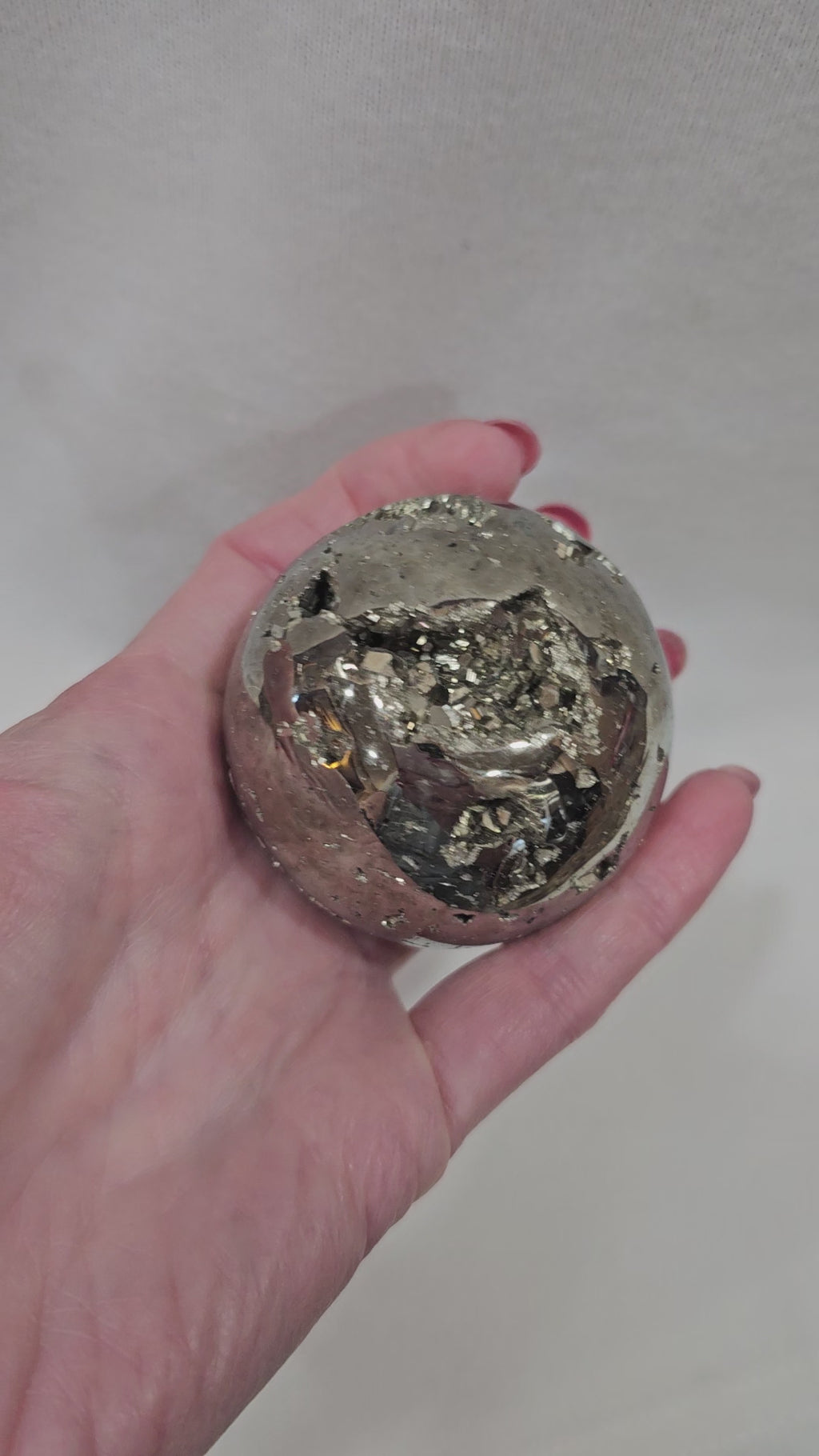 Natural Pyrite Crystal 55mm - Fool's Gold Stone