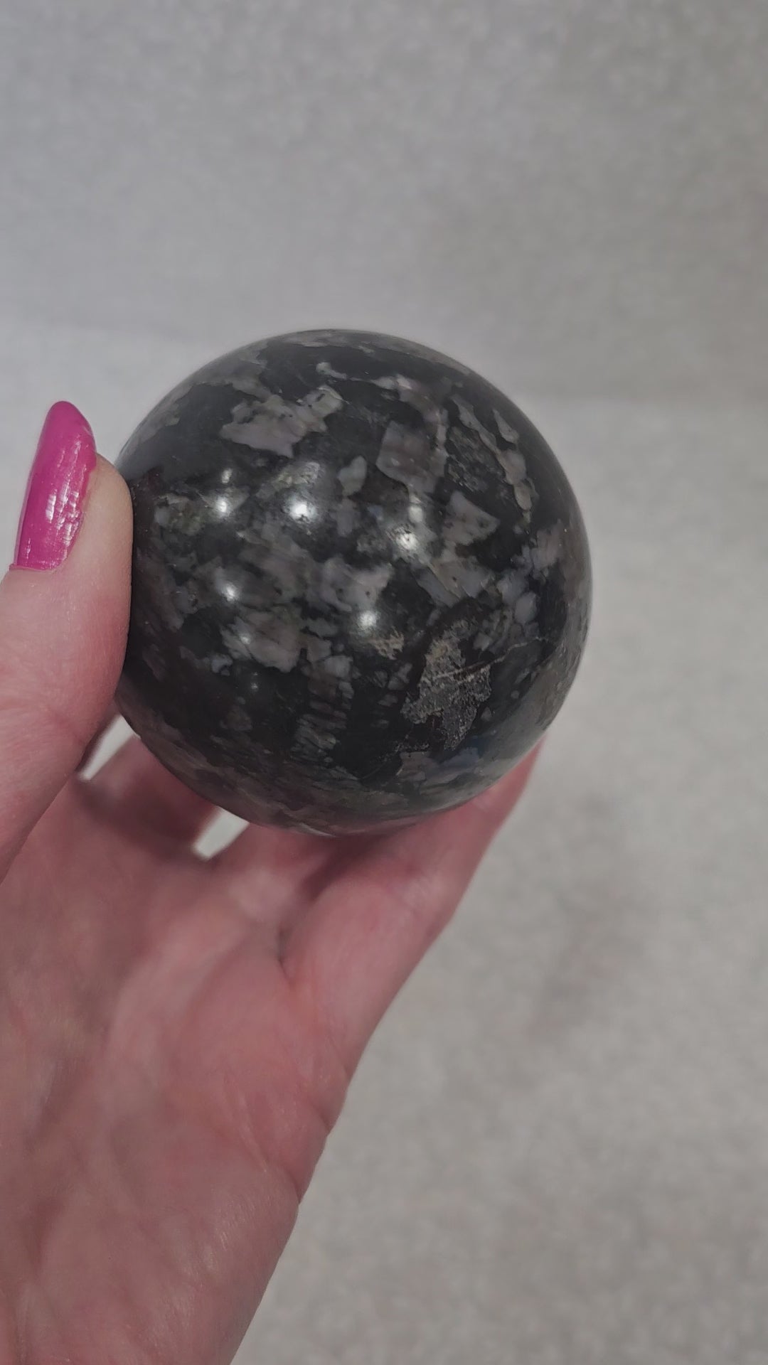 Indigo Gabbro Crystal Sphere