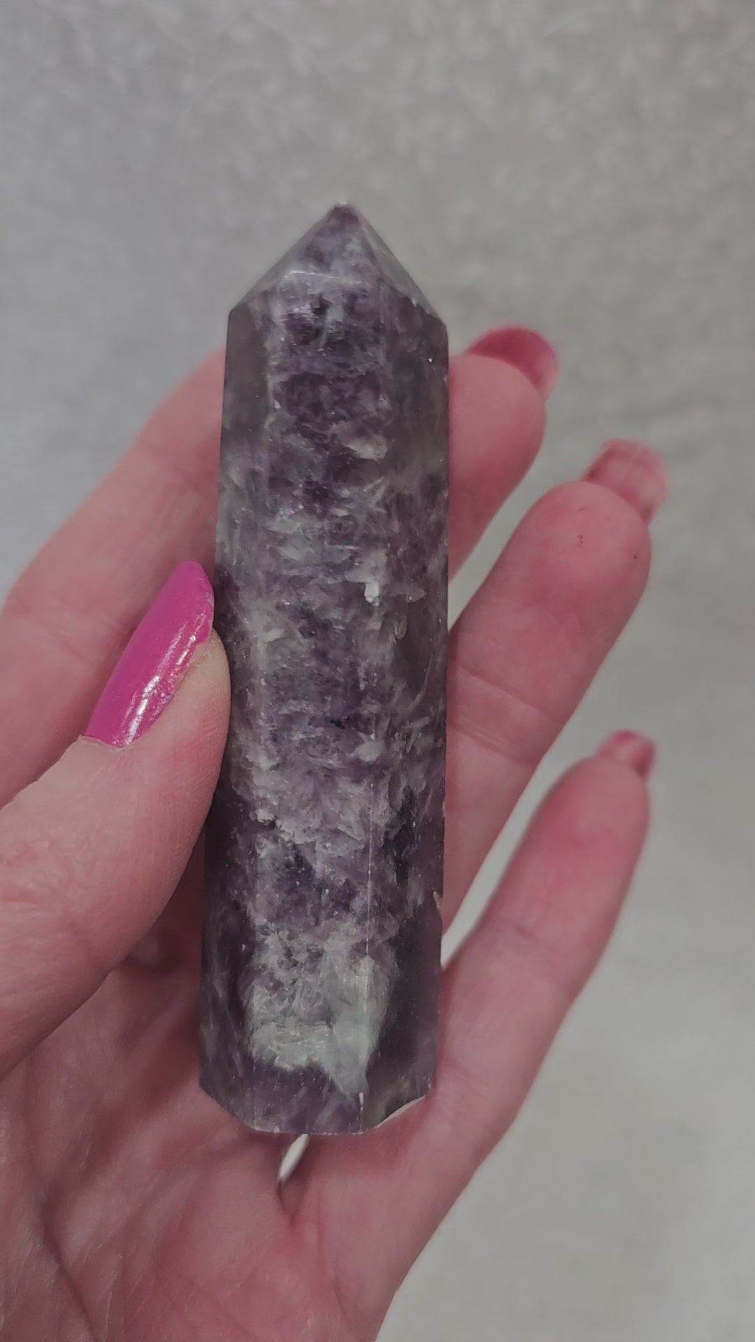 Lepidolite Crystal Tower