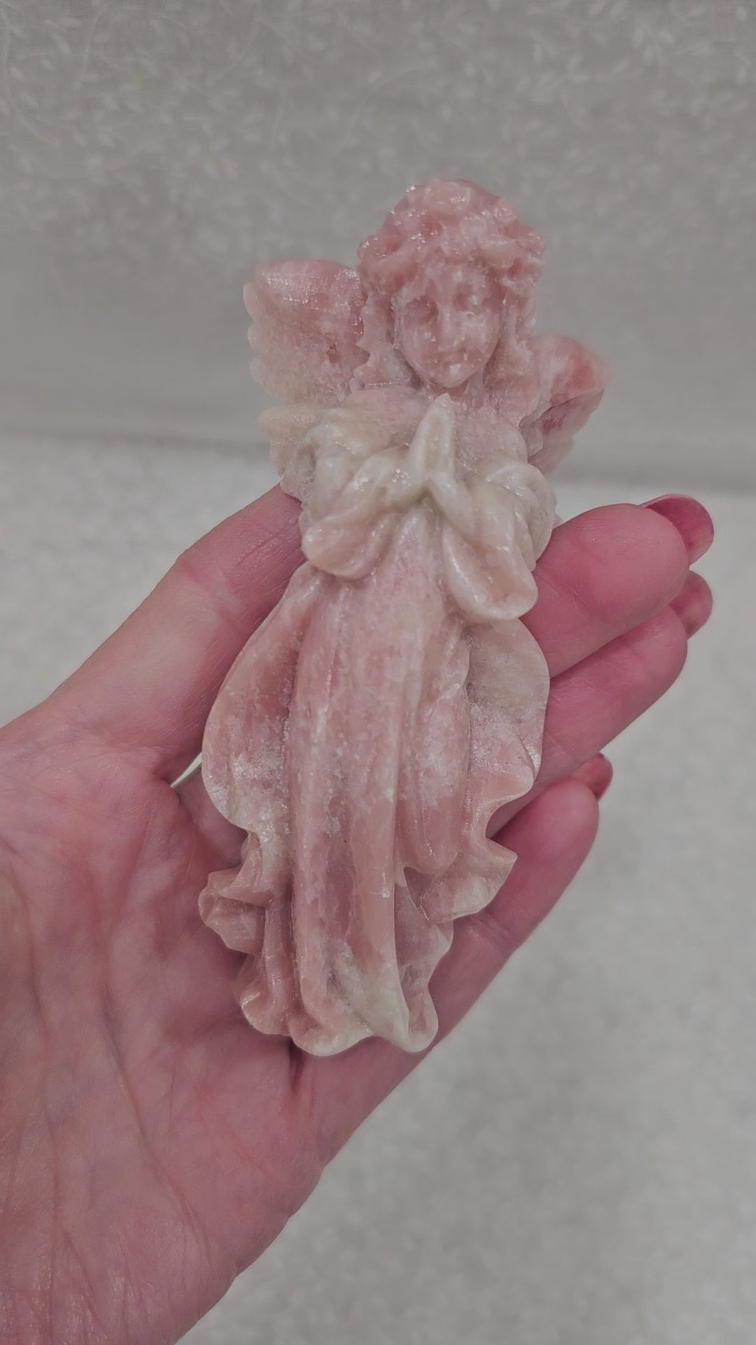 Pink Opal Crystal Angel