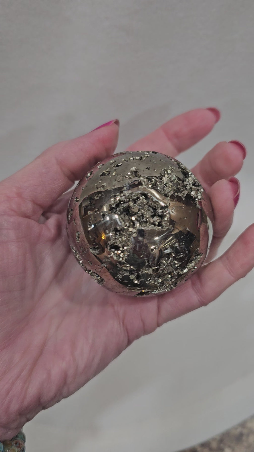 Natural Pyrite Crystal 56mm - Fool's Gold Stone