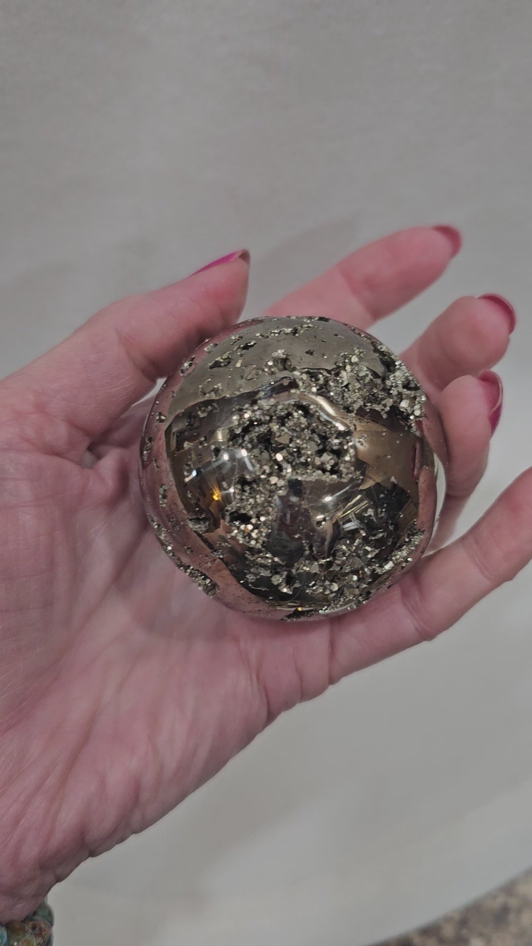 Natural Pyrite Crystal 56mm - Fool's Gold Stone