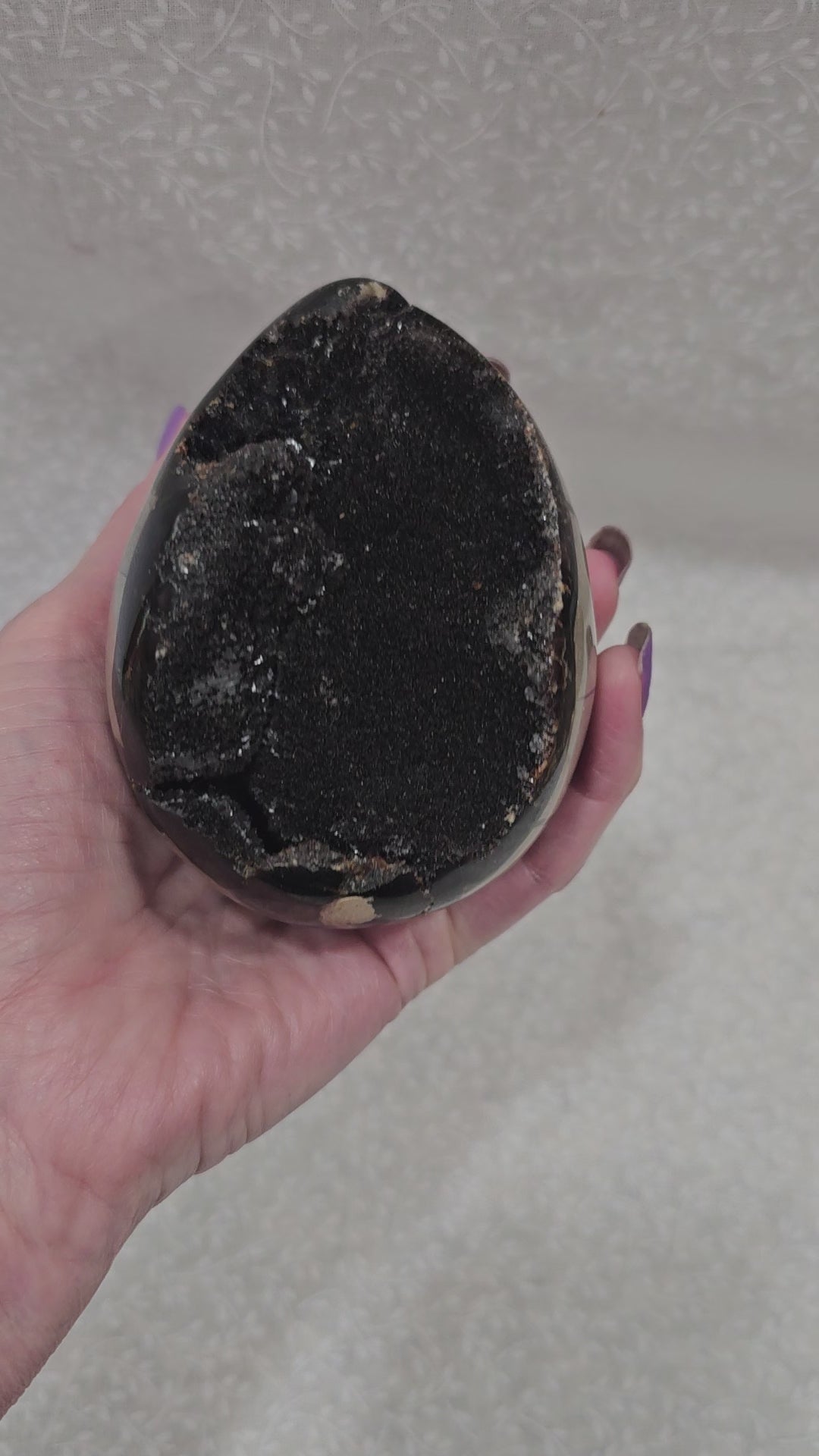 Septarian Crystal Egg