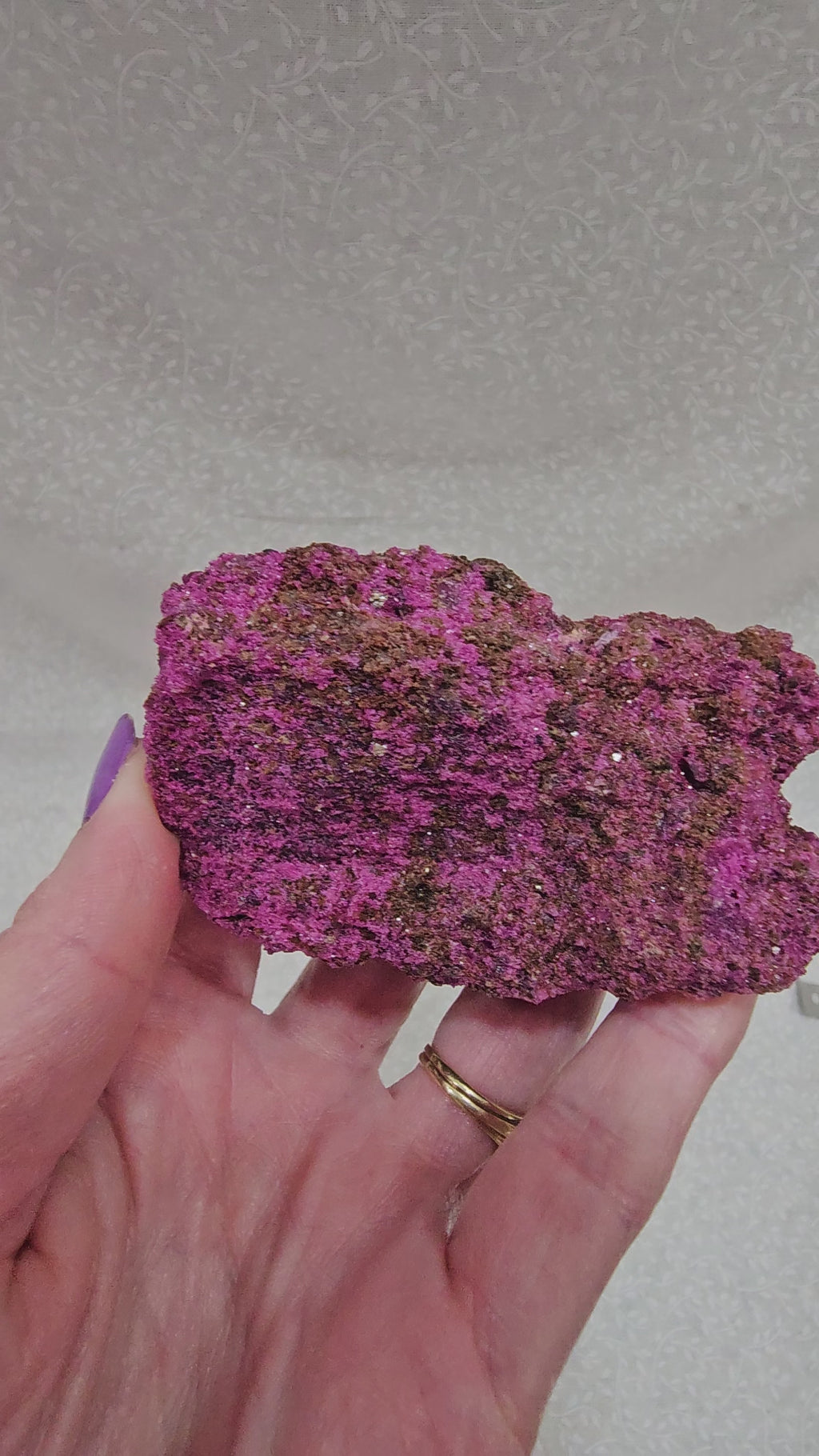 Red Corundum & Pholgo Raw Crystal Very Uvactive