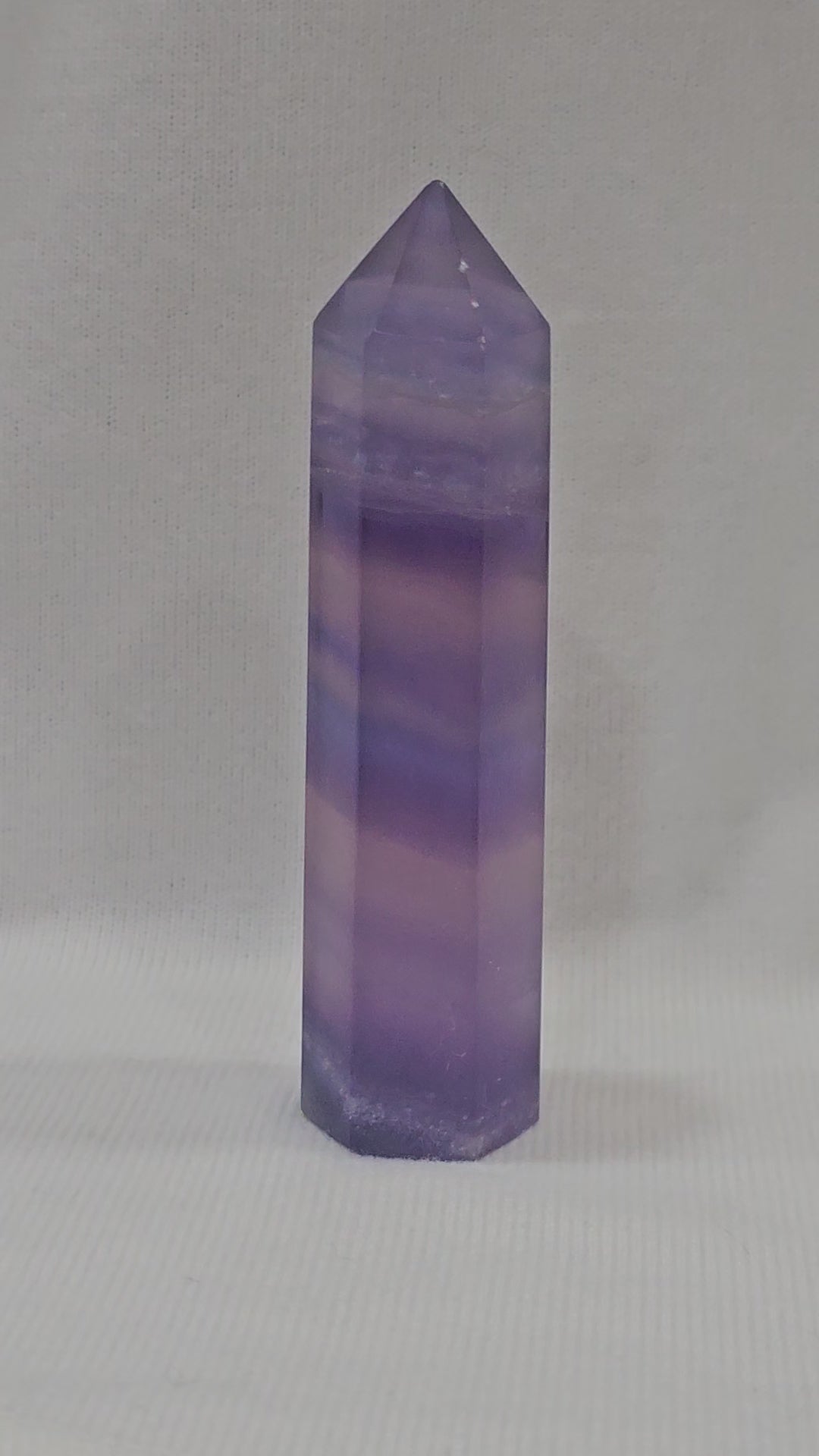 Rainbow Fluorite Point Crystal Tower