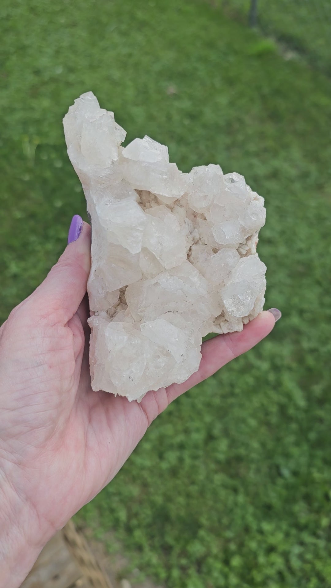 Apophyllite with Stillbite Raw Crystal Cluster