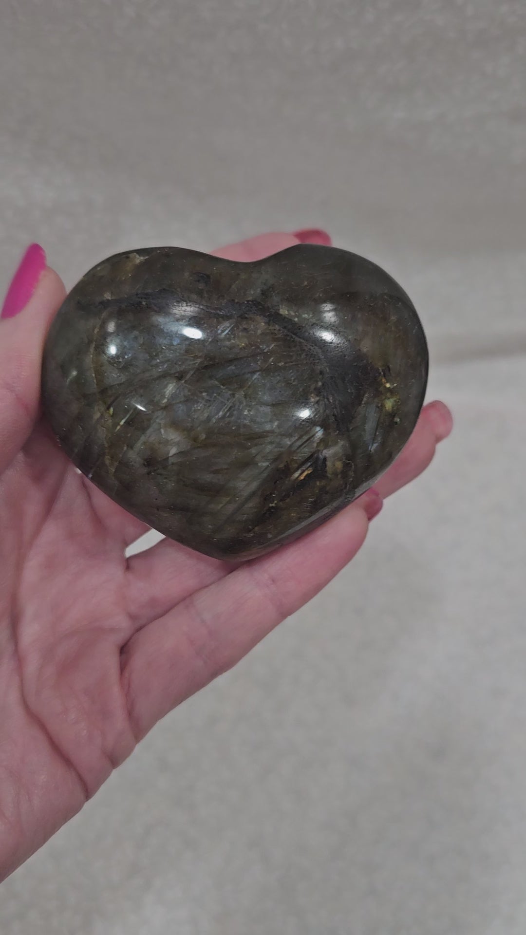 Labradorite Crystal Heart
