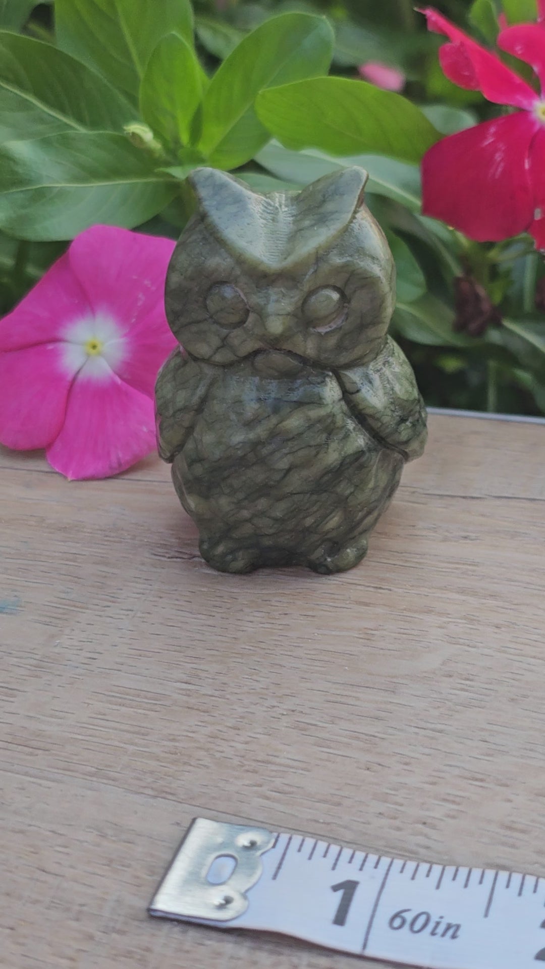 Serpentine Crystal Owl