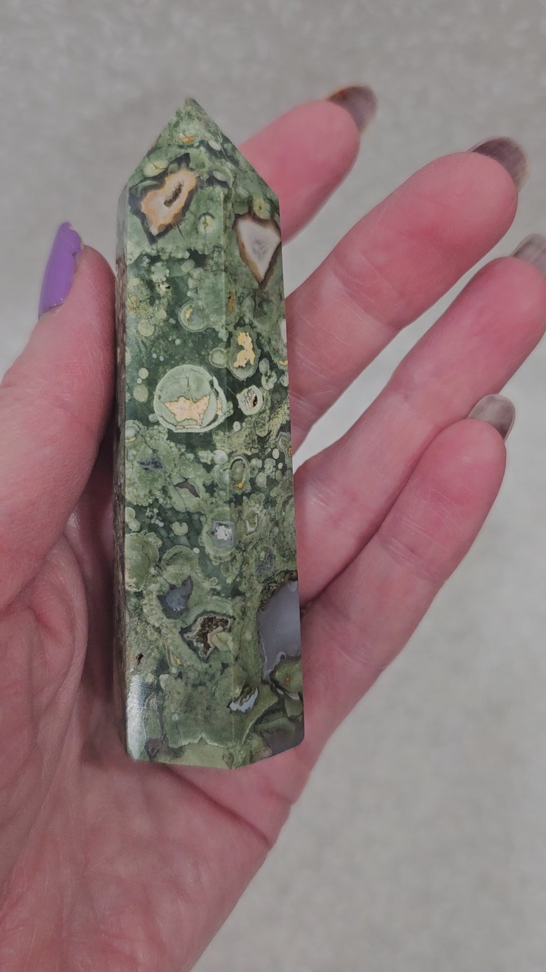 Rainforest Jasper Crystal Tower