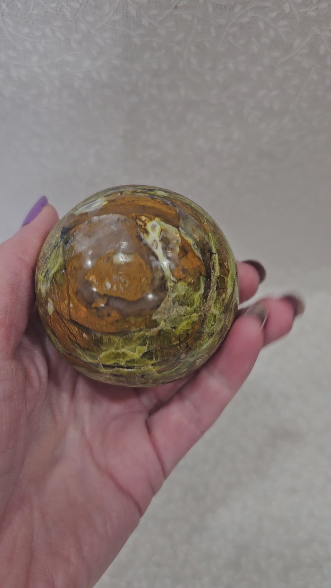 Green Opal Crystal Sphere