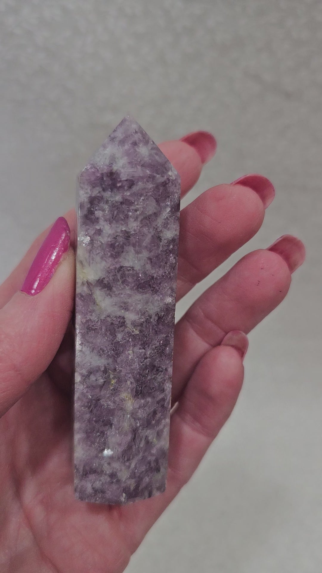 Lepidolite Crystal Tower