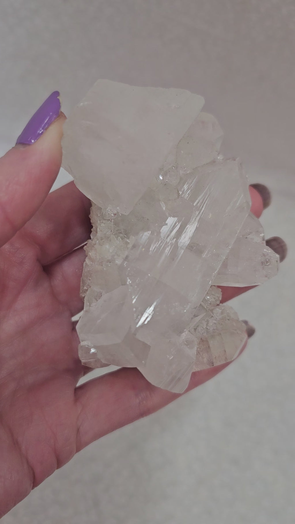 Apophyllite with peach Stillbite Raw Crystal Cluster