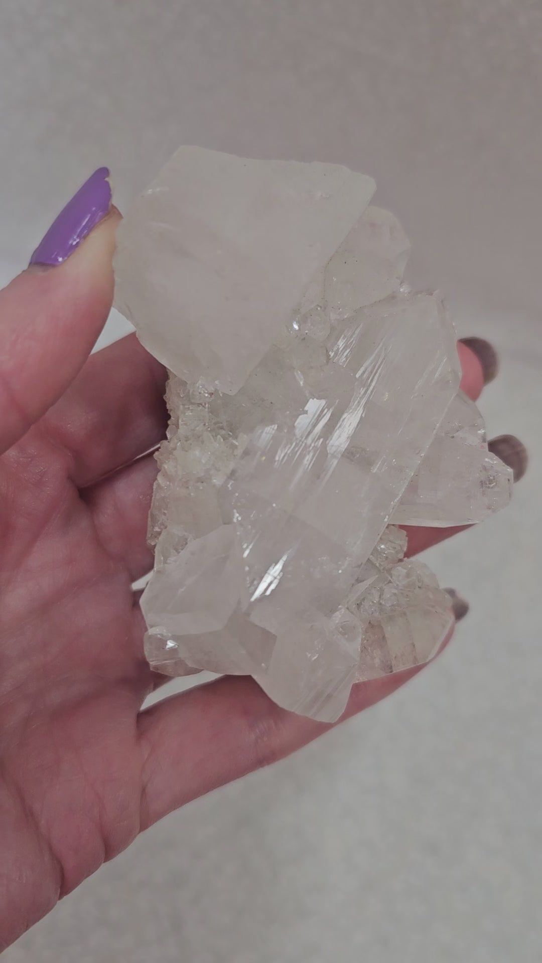 Apophyllite with peach Stillbite Raw Crystal Cluster