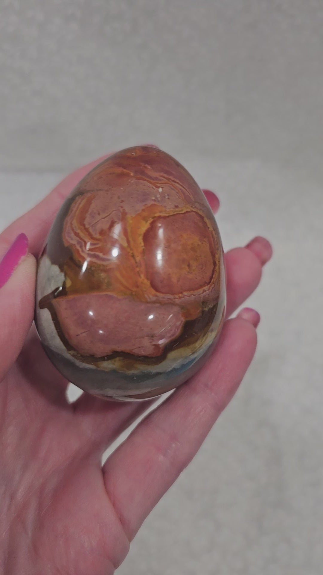 Polychrome Jasper Crystal Egg