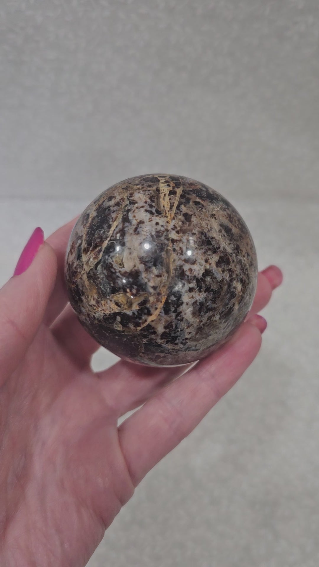 Black Moonstone Crystal Sphere