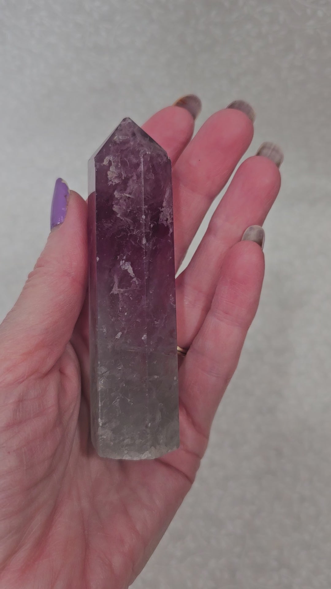 Rainbow Fluorite Crystal Tower