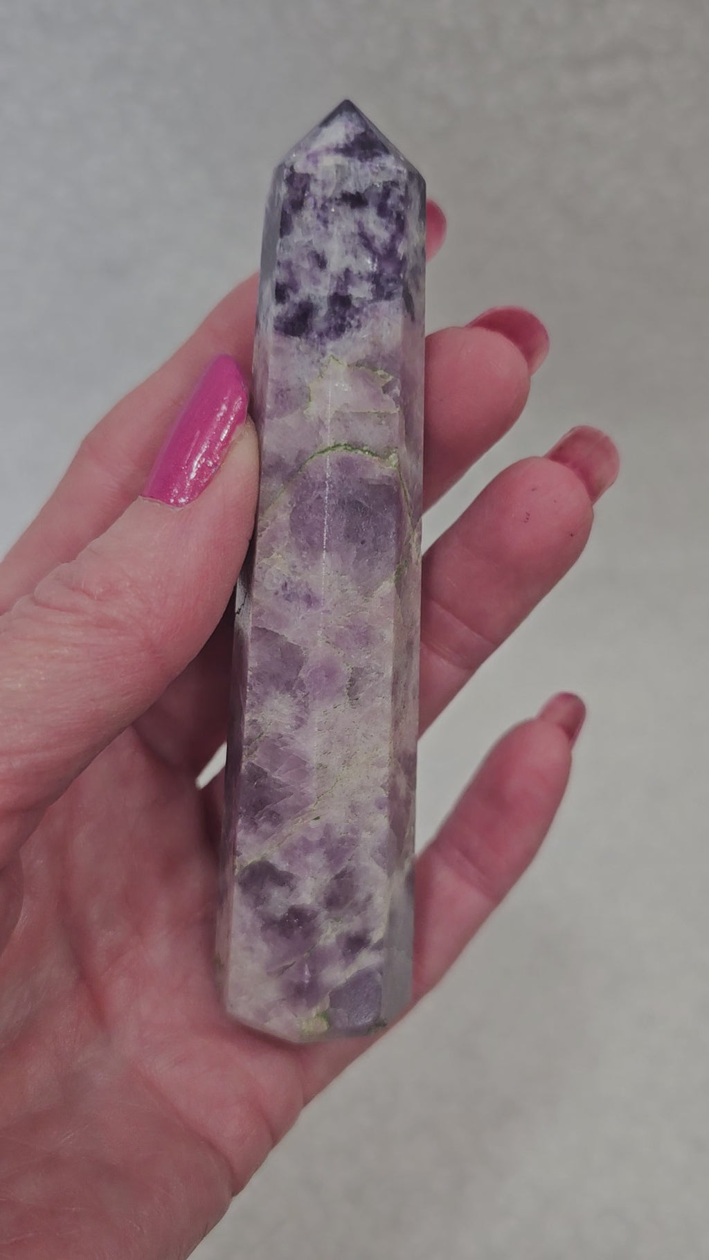 Lepidolite Crystal Tower