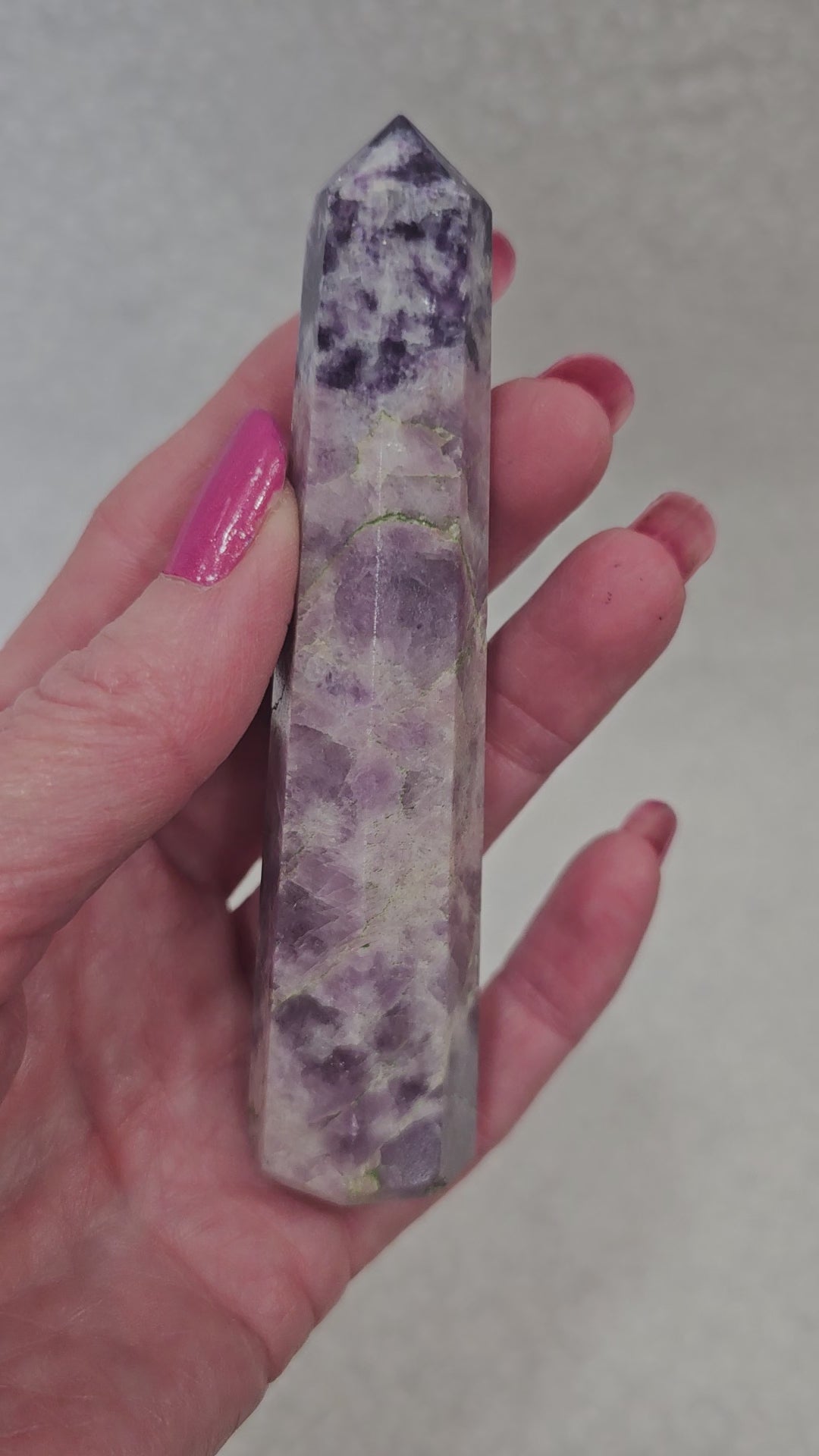 Lepidolite Crystal Tower