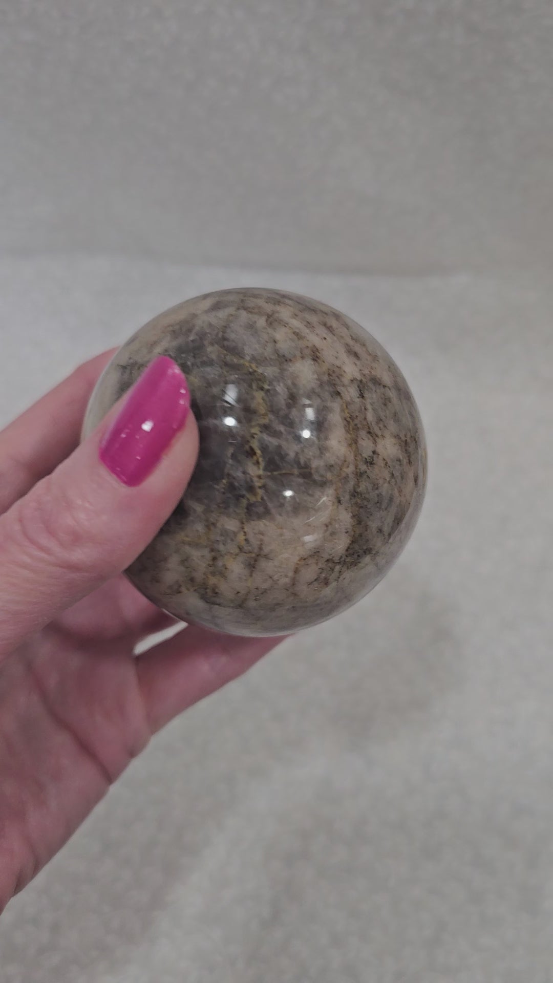 Black Moonstone Crystal Sphere