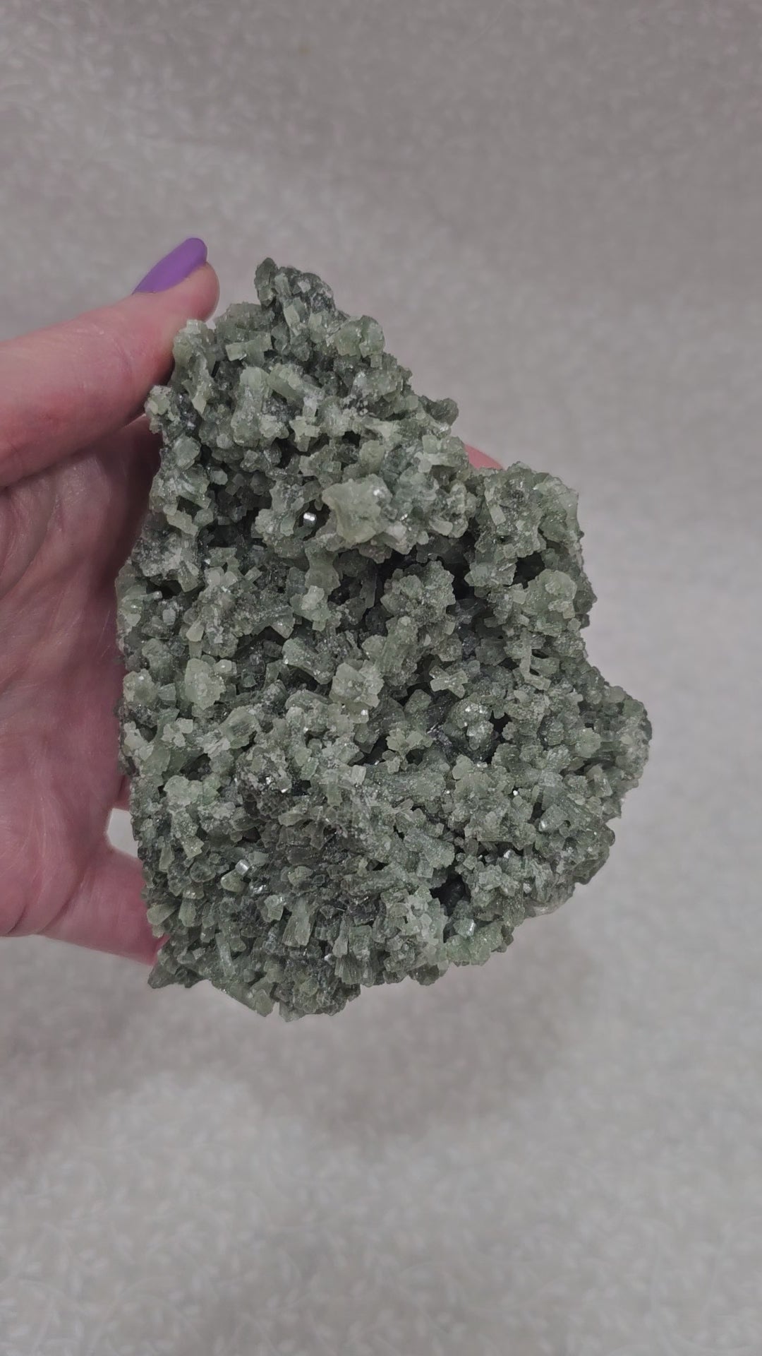 Prehnite Raw Crystal Cluster