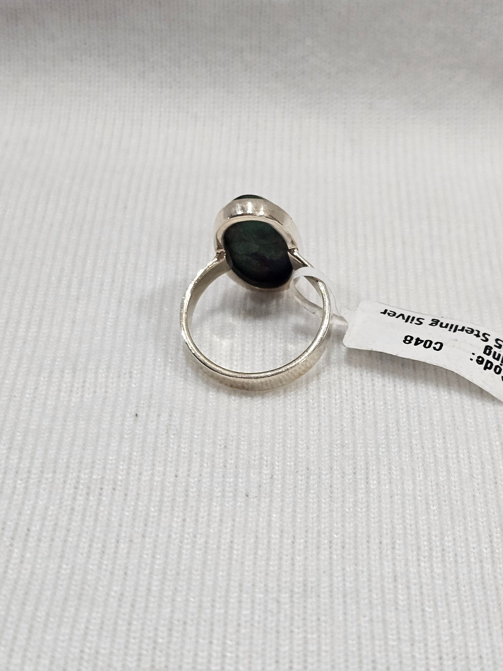 Azurite Gemstone Sterling Silver Ring 7