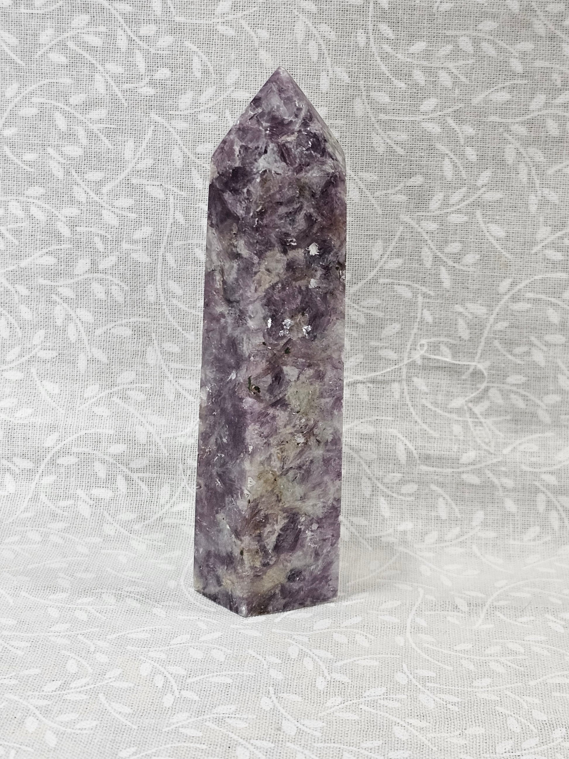 Lepidolite Crystal Tower