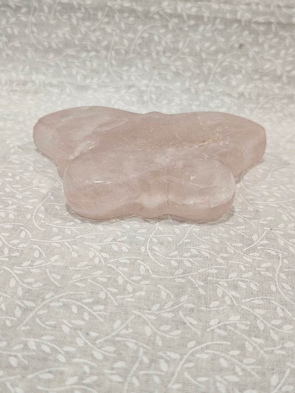 Pink Quartz Crystal Butterfly 4.5 Inch