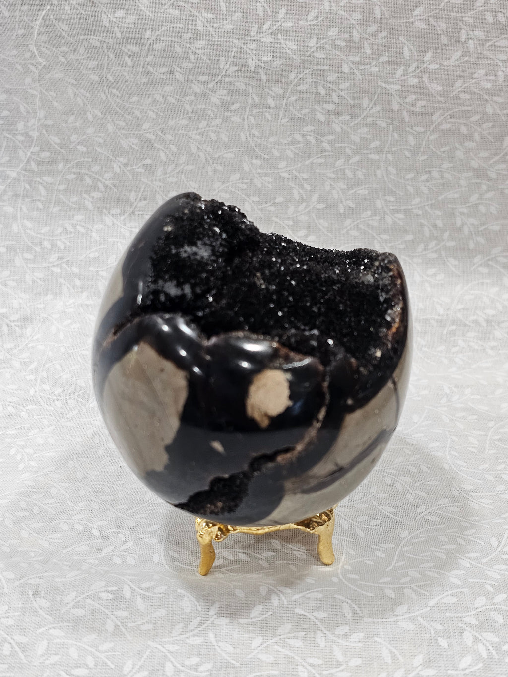 Septarian Crystal Egg