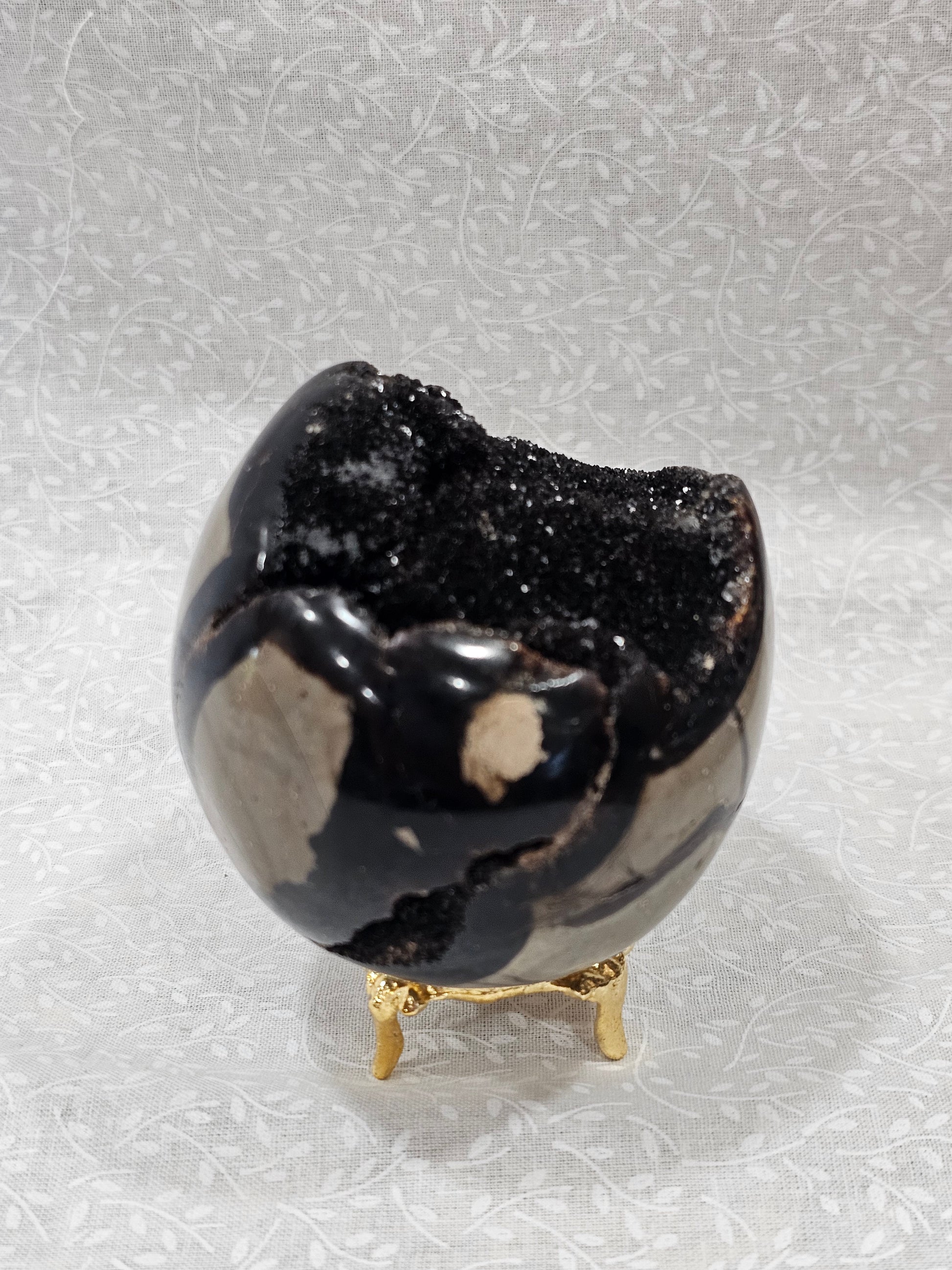 Septarian Crystal Egg