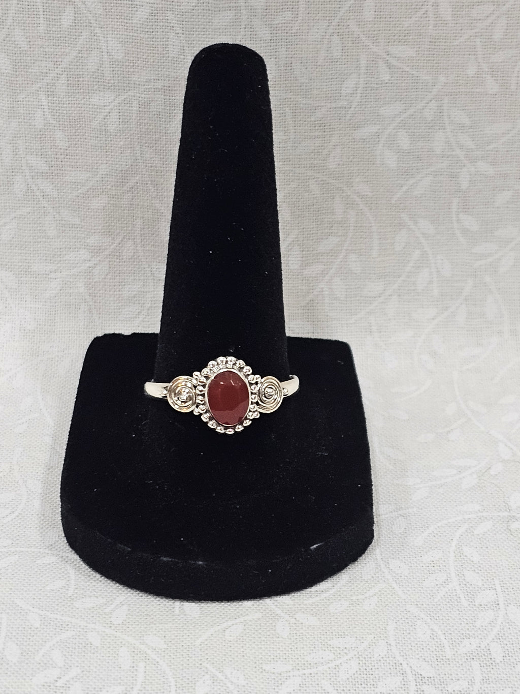Sterling Silver Garnet Gemstone Ring