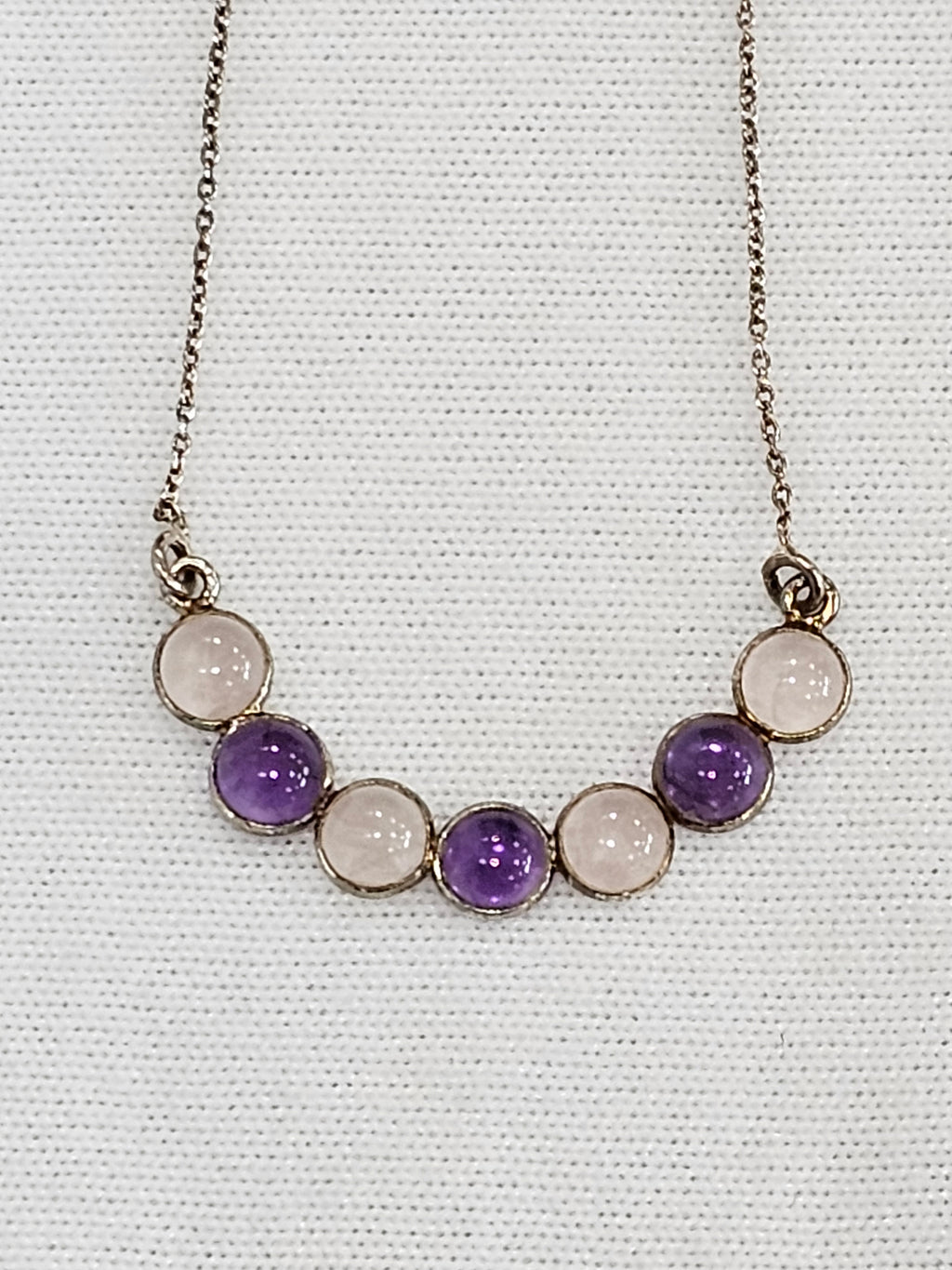 Amethyst & Pink Quartz Necklace
