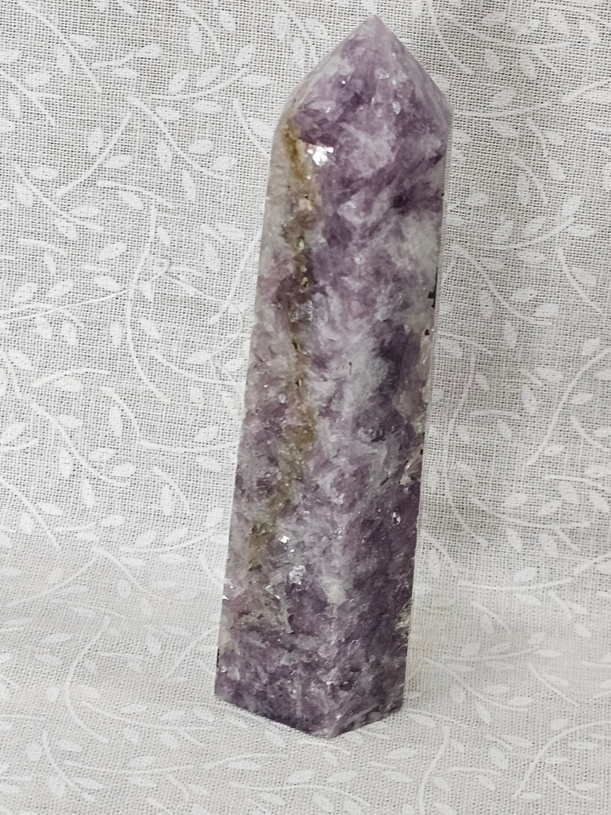 Lepidolite Crystal Tower
